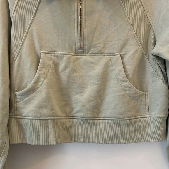 Danskin light green quarter zip sweatshirt size small - Picture 5 of 8